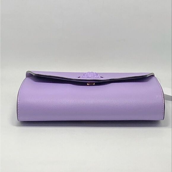 Versace La Medusa Tonal Leather Wallet Crossbody Bag - Picture 7 of 13